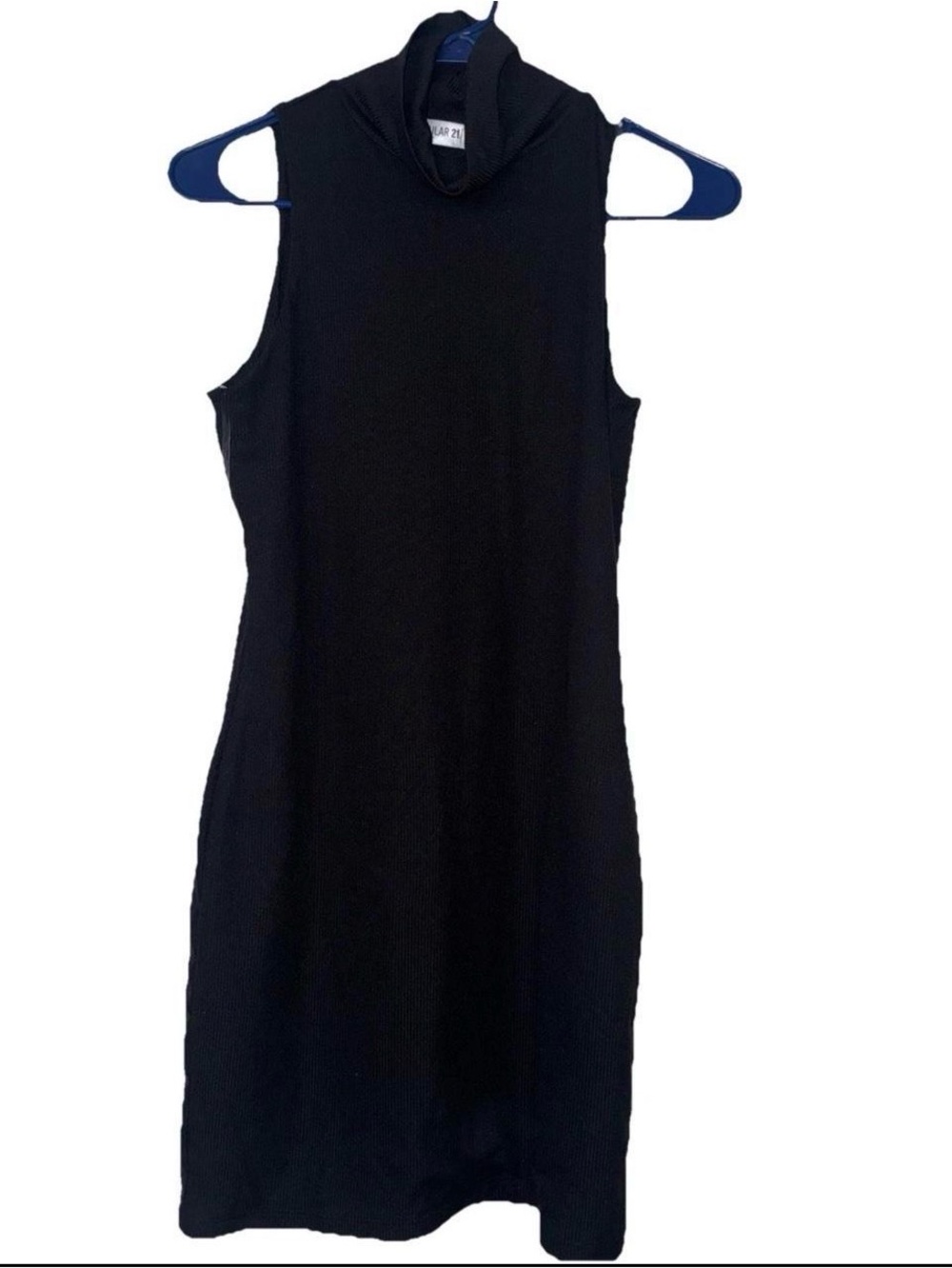 Sleeveless Black Turtleneck Mini Dress - Blank Brand